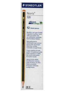 Ołówek Staedtler Noris 120 2B 0 12 sztuk