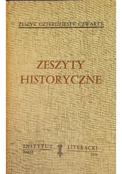 Zeszyty historyczne Zeszyt 44