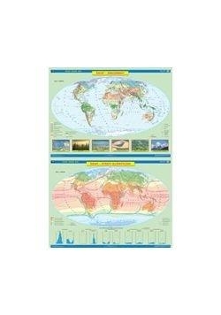 Mapa - Świat. Krajobrazy / Strefy klimatyczne