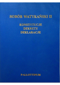 Sobór watykański II konstytucje dekrety deklaracje
