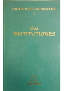 Gai Institutiones Instytucje Gaiusa