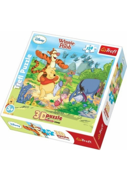 Puzzle 3D Kubuś Puchatek Łapanie Motyli 120
