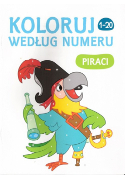 Koloruj według numeru Piraci