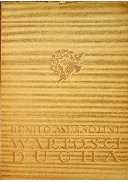 Wartości ducha 1937 r