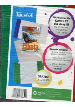 Uniwersalny komplet okładek dla klasy 3