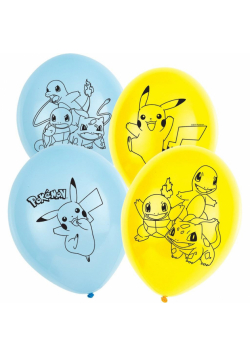 Balony lateksowe Pokemon 28cm/11 6szt.