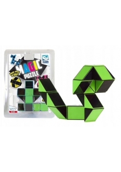 Clown Magic Puzzle magiczny wąż zielony 24 el