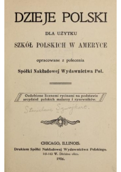 Dzieje polski dla użytku szkół polskich w Ameryce 1928 r.