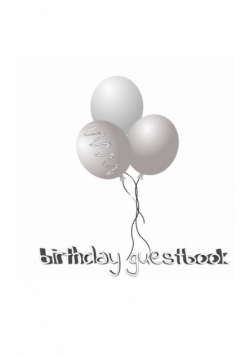 Ballon Birthday Guest Book