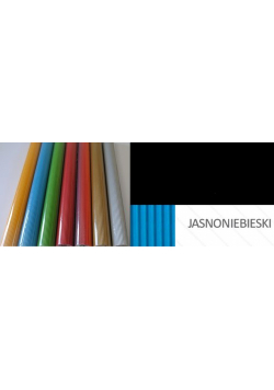 R724 - Tektura falista „E” rolka 50cm x 70cm. kolor jasnoniebieski