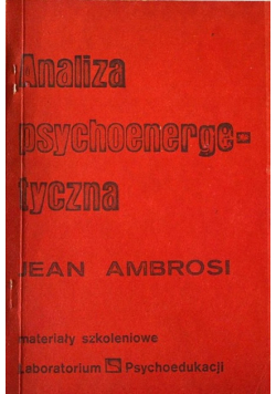 Analiza psychoenergetyczna