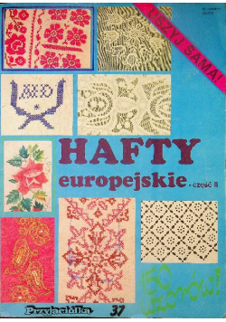 Uszyj sama Hafty europejskie część II
