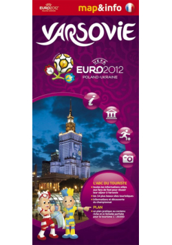 Varsovie Warszawa Euro 2012 mapa i miniprzewodnik