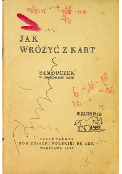 Jak Wróżyć z Kart 1933 r.
