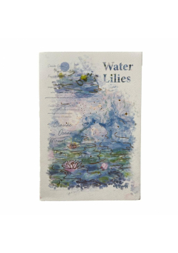 Notatnik A6/96K linie Monet lilie wodne