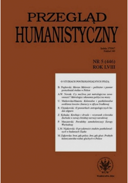 Przegląd Humanistyczny 5/2014