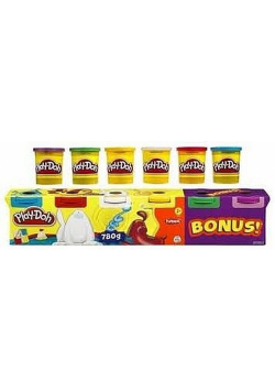 Play-Doh Ciastolina 4 tuby + 2