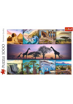 Puzzle 1000 Kolaż - Afryka TREFL