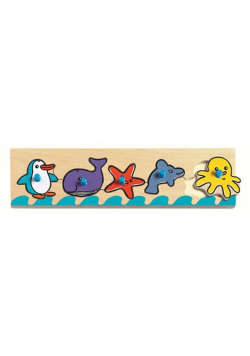 Puzzle drewniane z uchwytami Morze