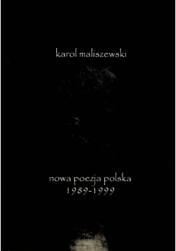 Nowa poezja polska 1989  1999