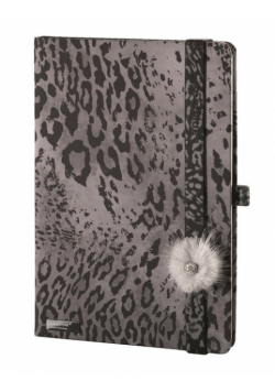 Notes A5 Lanybook Lovely Wild Cat szary