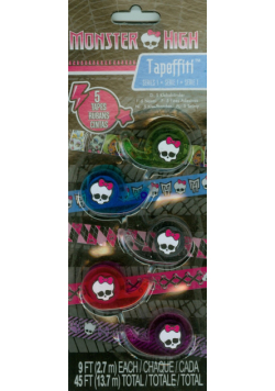 Taśmy Monster High 5 taśm w różnych kolorach