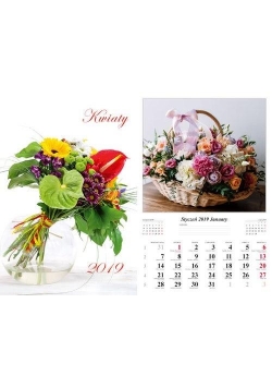 Kalendarz 2019 Kwiaty 7 planszowy RADWAN