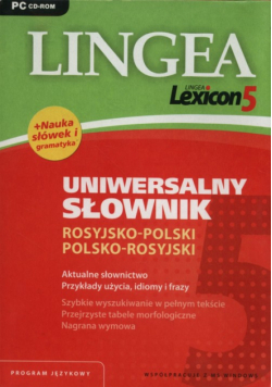 Lingea Lexicon 5 Uniwersalny słownik rosyjsko-polski polsko-rosyjski