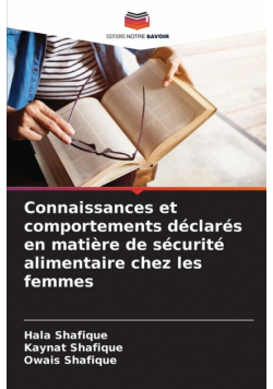 Connaissances et comportements déclarés en matière de sécurité alimentaire chez les femmes
