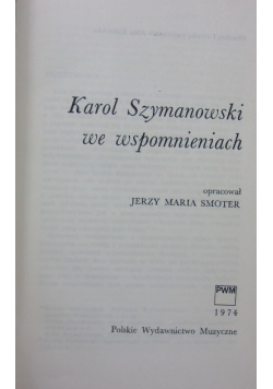 Karol Szymanowski we wspomnieniach
