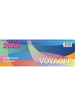 Kalendarz 2025 biurowy Voyager - biały