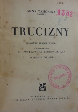 Trucizny, 1931 r.