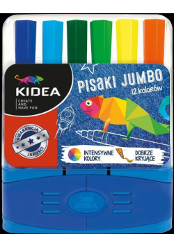Pisaki Jumbo 12 kolorów w pudełku