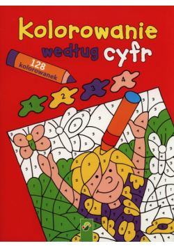 Kolorowanie według cyfr czerwona