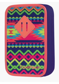 Piórnik dwukomorowy z wyposażeniem CoolPack Jumper Boho Electra