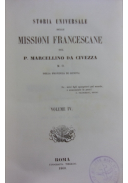 Missioni Francescane,1860r.