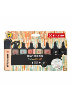 Zakreślacz Boss Original Naturecolors 8szt