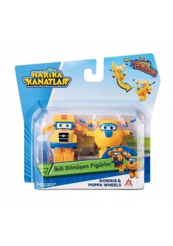 Super Wings 2-pak figurek transf. Donnie & Poppa