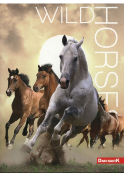 Zeszyt A5 w kratkę 80 kartek Wild Horses 10 sztuk