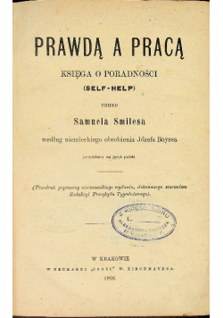 Prawdą a pracą 1868 r.