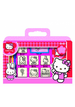 Pieczątki Hello Kitty w walizce