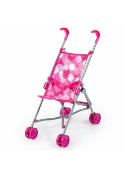 Wózek spacerówka dla lalek różowy Buggy