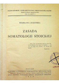 Zasada stomatologii stoickiej 1948 r.
