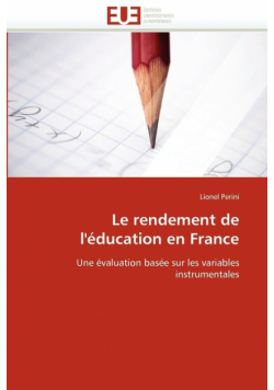 Le rendement de l'éducation en france