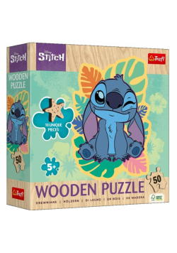 Puzzle drewniane 50 Wesoły Stitch TREFL