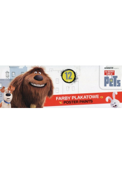 Farby plakatowe 12 kolorów PETS 20ml