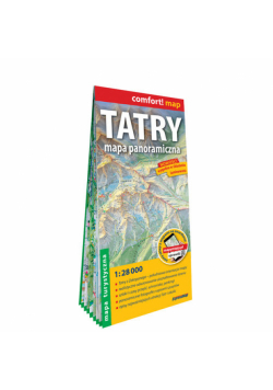 Tatry Mapa panoramiczna laminowana mapa turystyczna 1 : 28 000