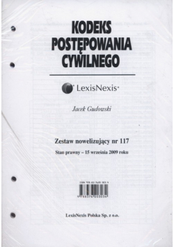 KPC Zestaw nowelizujący nr 117
