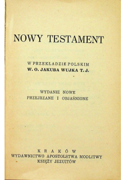 Nowy Testament 1936 r.