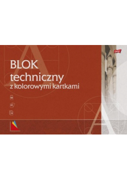 Blok techniczny A3 10k z kolorowymi kartkami pakiet 10 sztuk